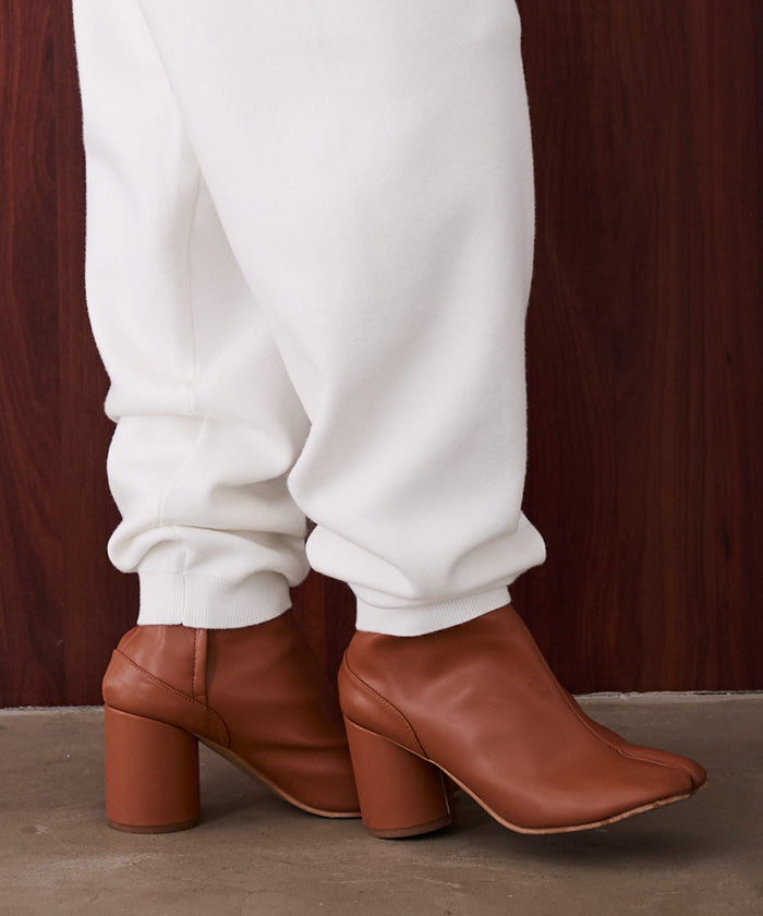 ユアーズ ur's スウェットライクニットジョガーパンツ (ブラック) ブラック