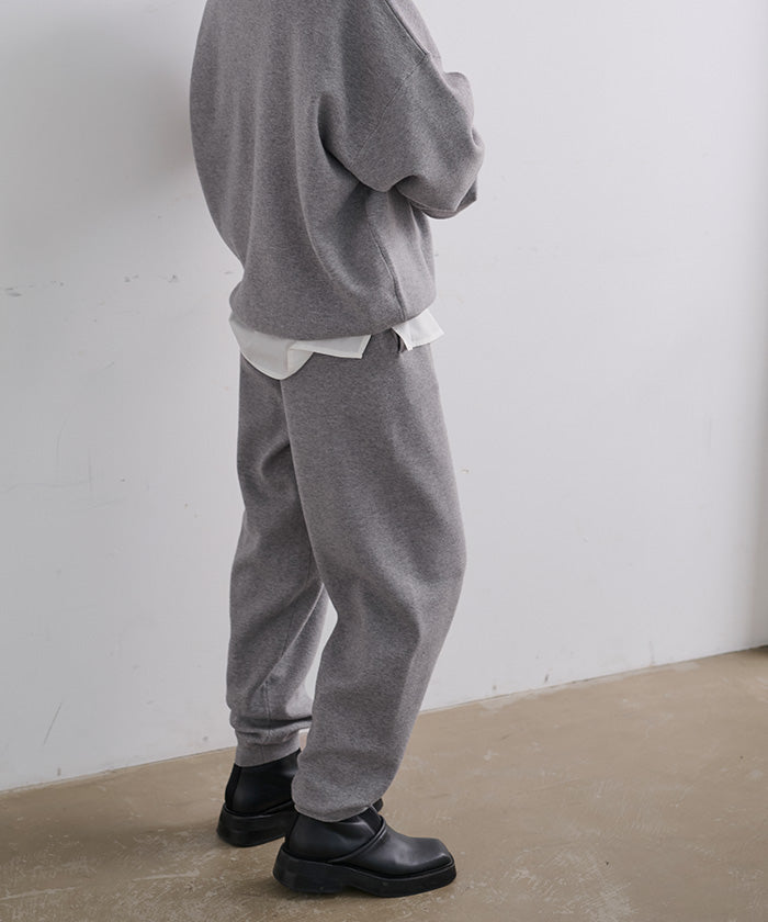 ユアーズ ur's スウェットライクニットジョガーパンツ (ブラック) ブラック