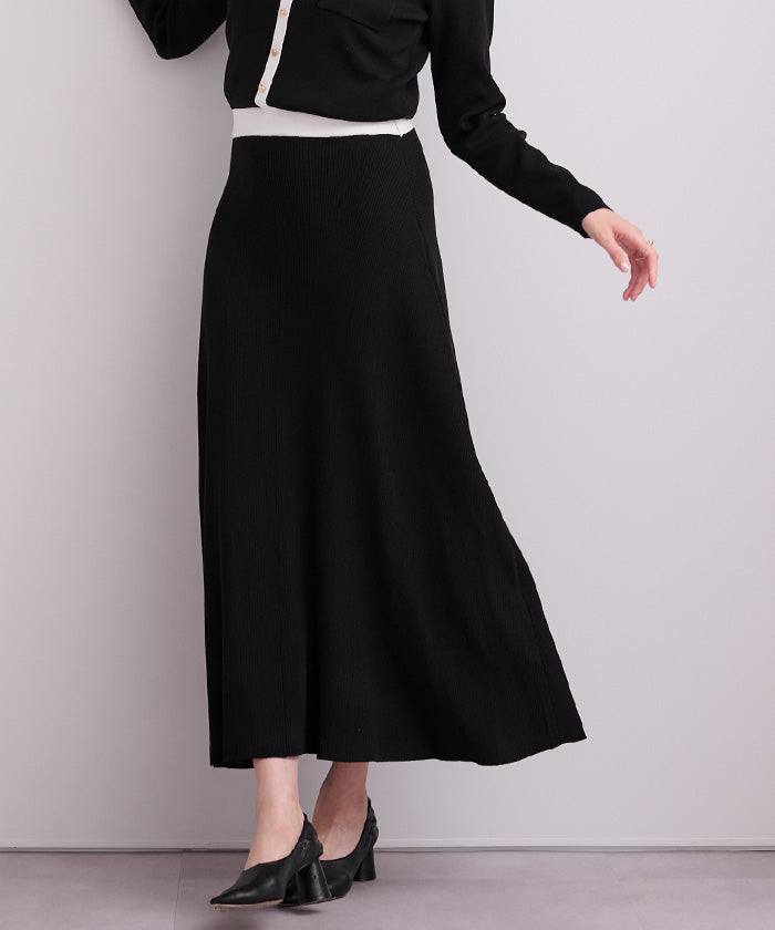 ユアーズ ur's バイカラーポケットデザインニットワンピース (ネイビー) ネイビー