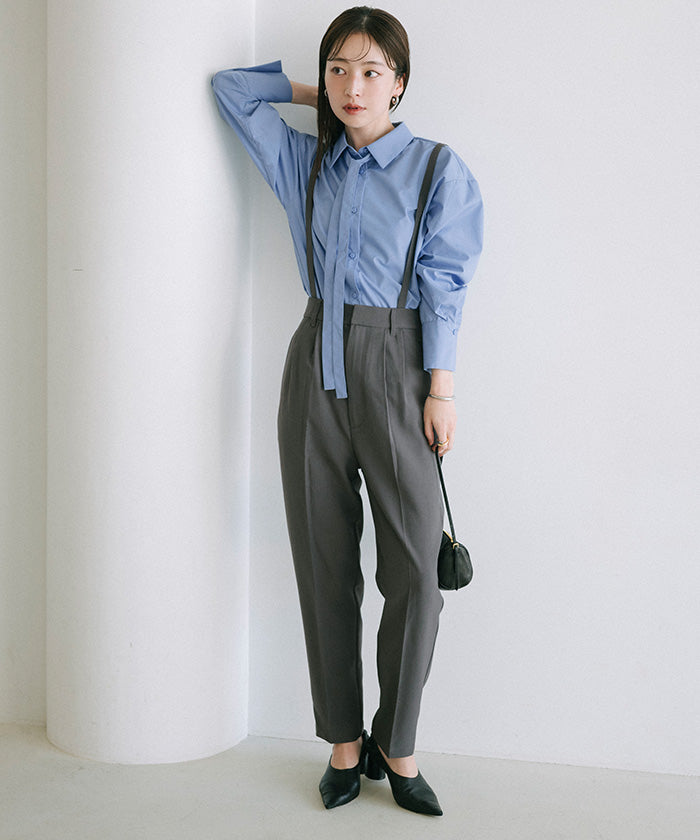 ユアーズ ur's マルチwayボウタイ/カシュクールシャツ (ベージュ) ベージュ