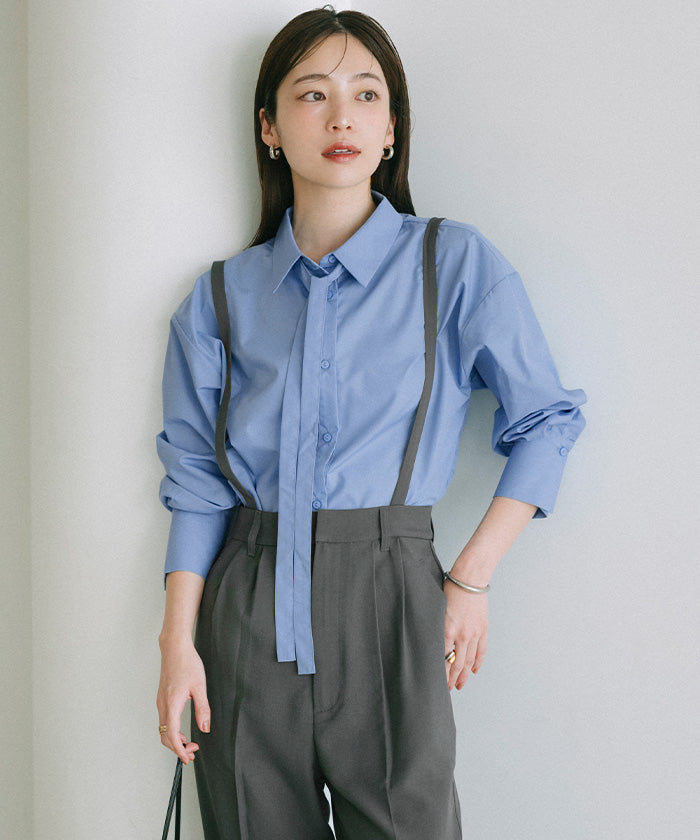 ユアーズ ur's マルチwayボウタイ/カシュクールシャツ (ベージュ) ベージュ