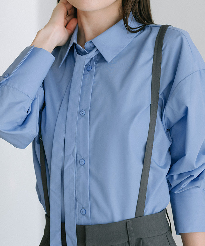 ユアーズ ur's マルチwayボウタイ/カシュクールシャツ (ベージュ) ベージュ