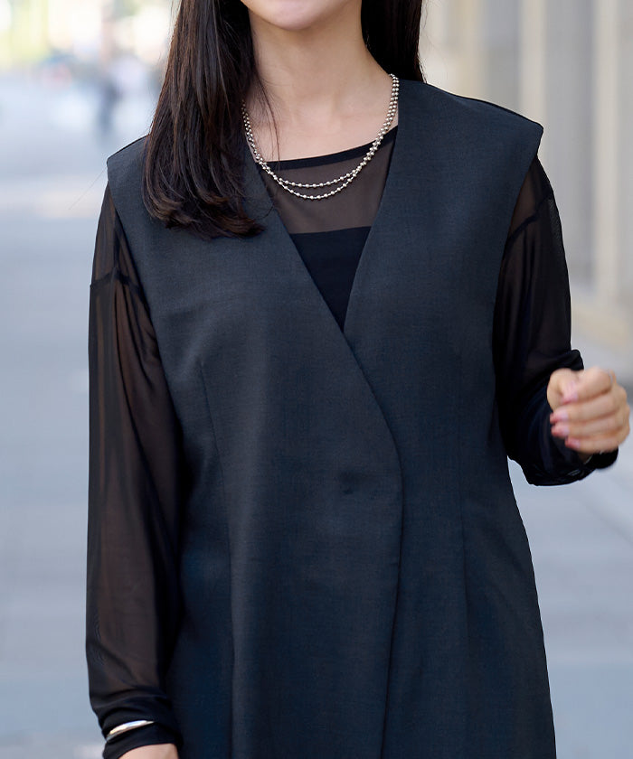 ユアーズ ur's ラップジレオールインワン (ブラック) ブラック