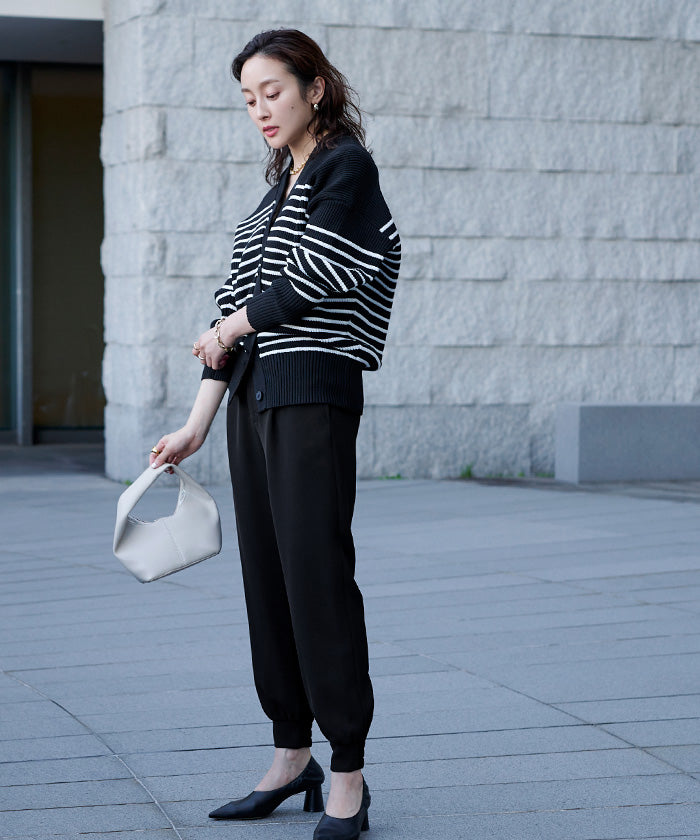 ユアーズ ur's ジョガーパンツ (ブラック) ブラック