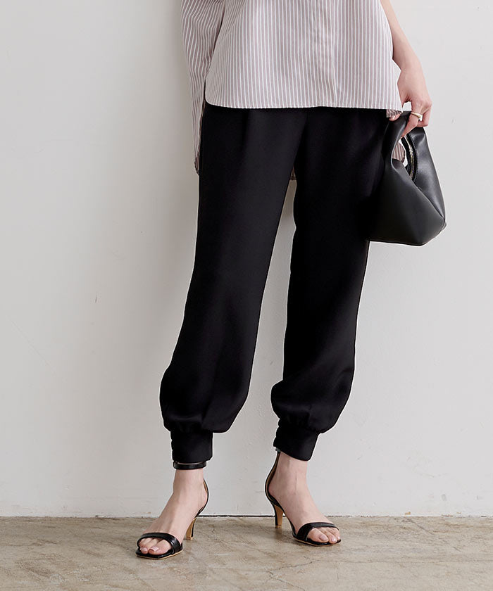 ユアーズ ur's ジョガーパンツ (ブラック) ブラック