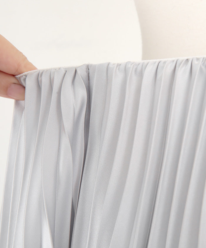 ur's ur's sheer deformed pleated skirt