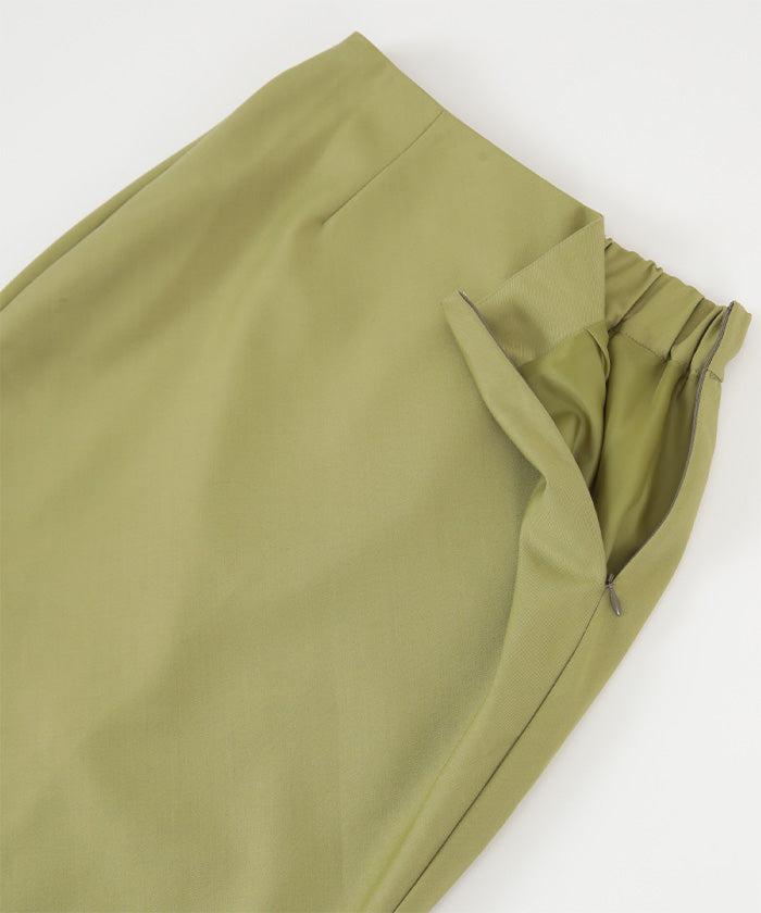 ユアーズ ur's ツイルマーメイドマキシスカート (オリーブ) オリーブ