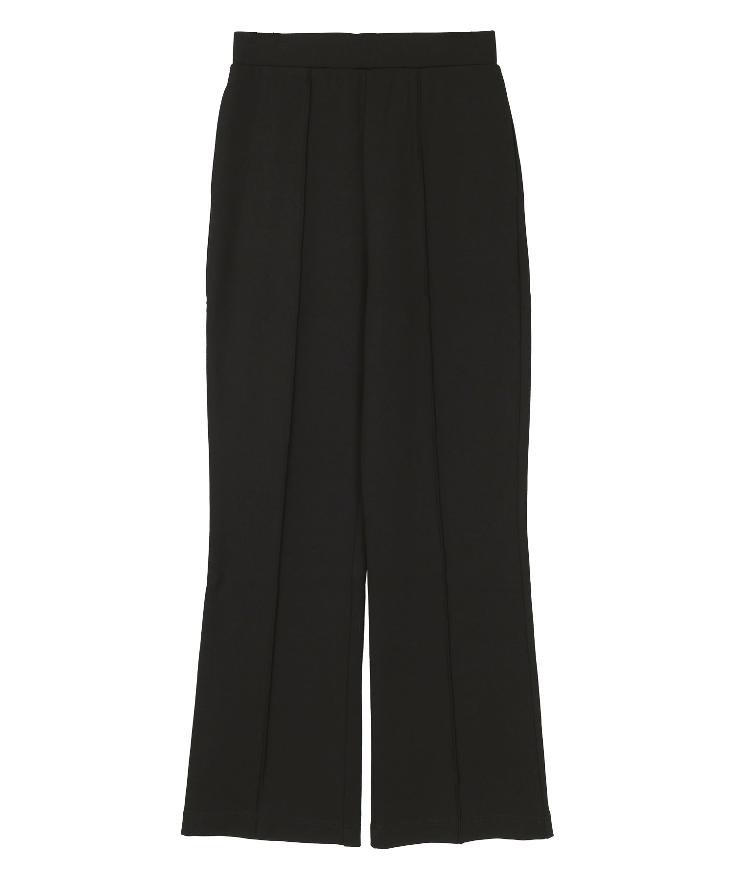 ユアーズ ur's センターピンタックフレアパンツ (カーキ) カーキ