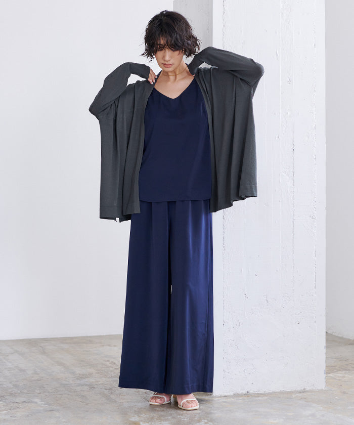 ユアーズ ur's UVケアイレギュラーヘムニットカーディガン (ホワイト) ホワイト