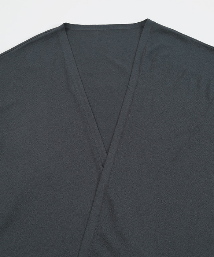 ユアーズ ur's UVケアイレギュラーヘムニットカーディガン (ホワイト) ホワイト