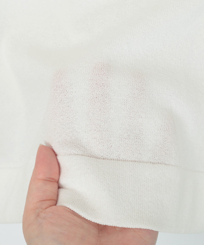 ユアーズ ur's UVケアイレギュラーヘムニットカーディガン (ホワイト) ホワイト