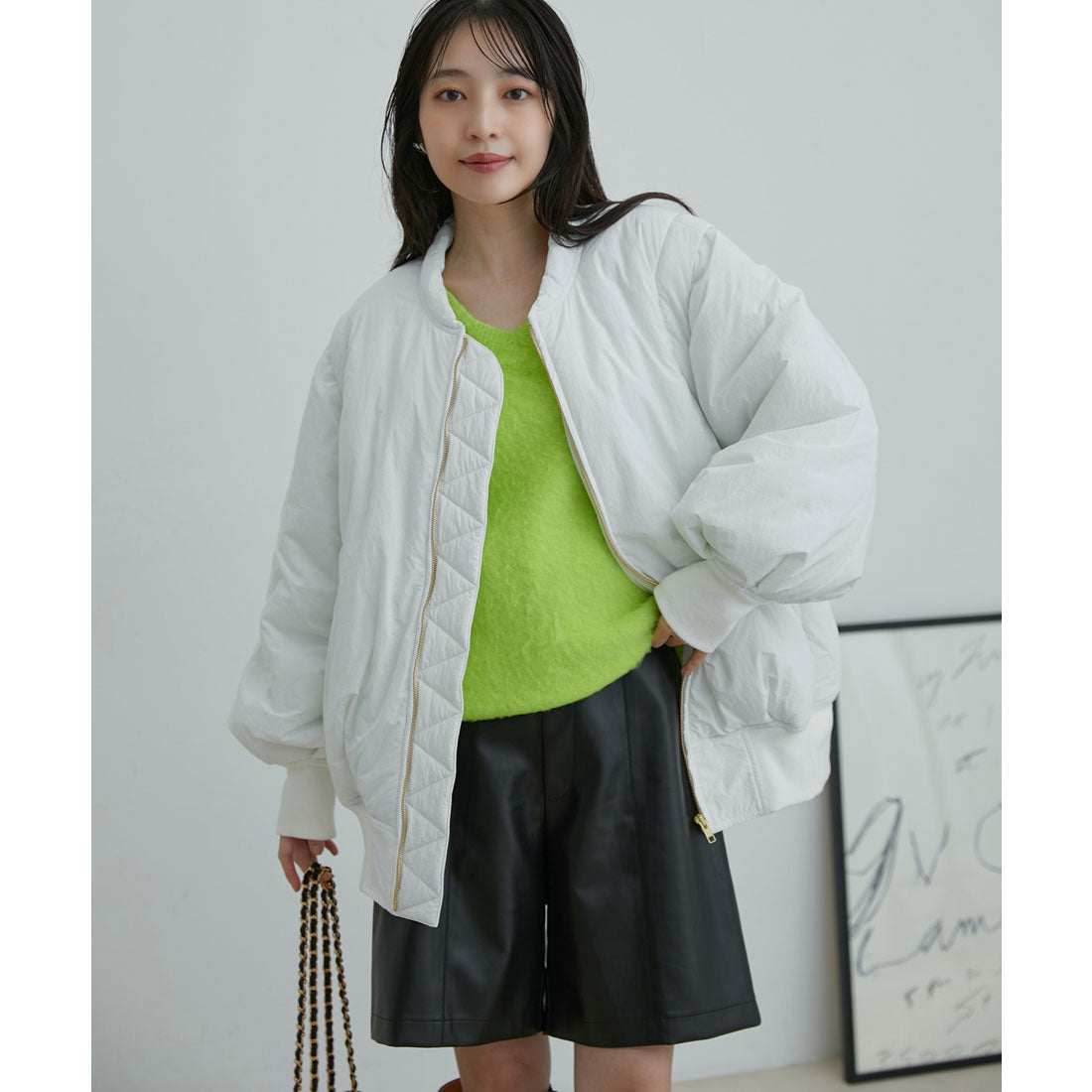 ビス VIS 【2WAY】袖取り外しボリュームブルゾン