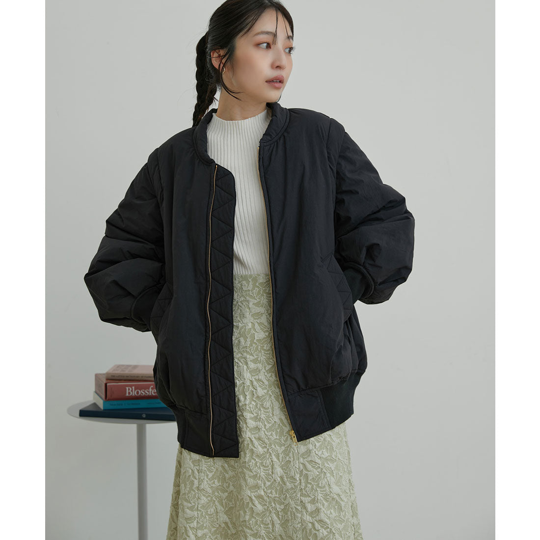 ビス VIS 【2WAY】袖取り外しボリュームブルゾン