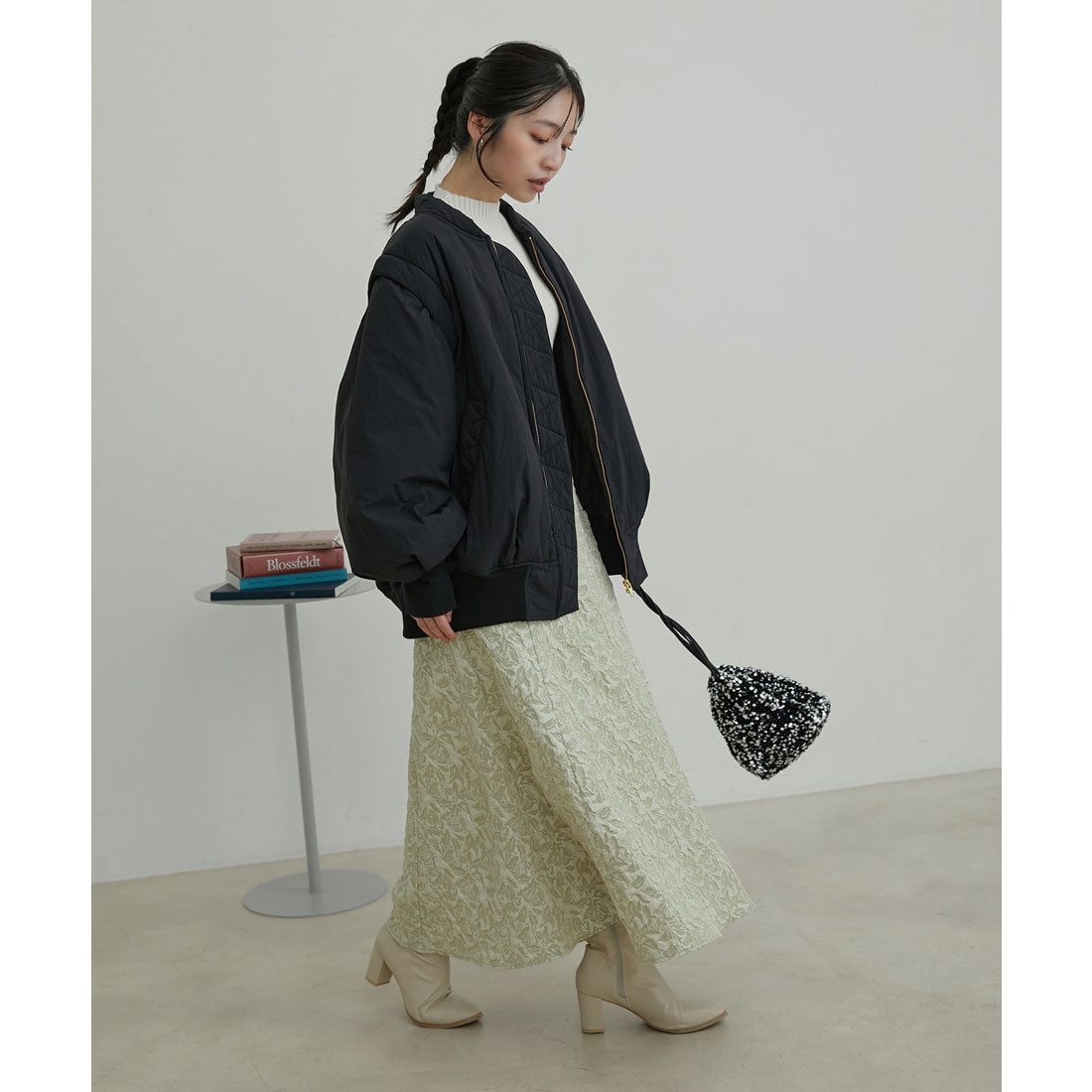 ビス VIS 【2WAY】袖取り外しボリュームブルゾン