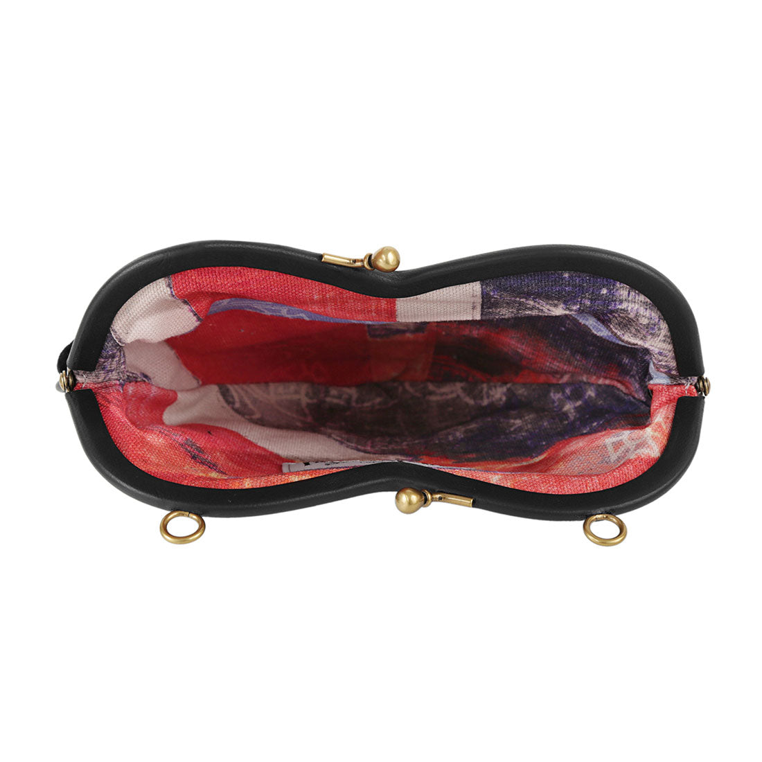 Vivian 威斯特伍德 Vivienne Westwood 手提包 刺繡圓球 BELLE HEART FRAME PURSE 4B01000DW W00ZL N401 黑色
