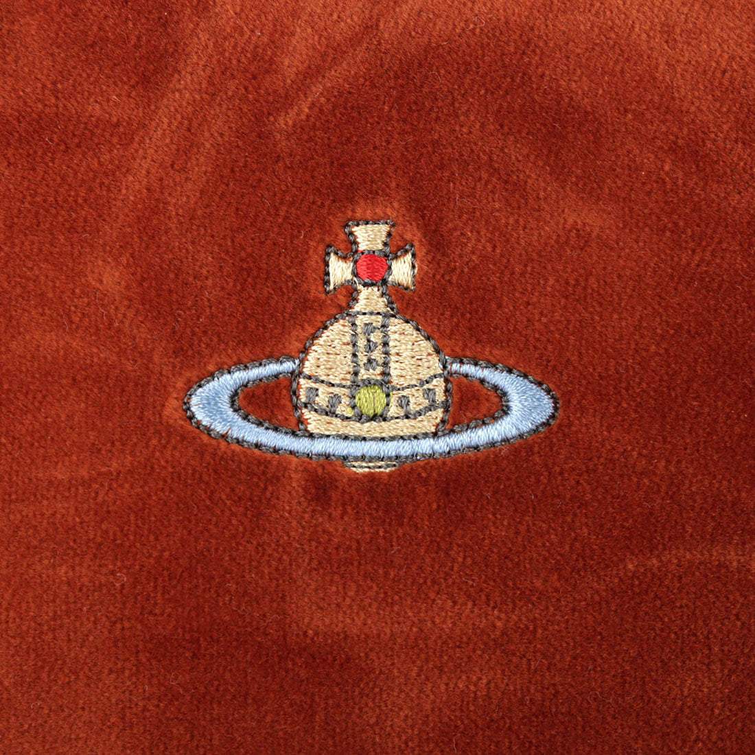 ヴィヴィアン ウエストウッド Vivienne Westwood ハンドバッグ エンブロイダードオーブ BELLE HEART FRAME PURSE 4B01000DW W00ZL F410 BURNT ORANGE