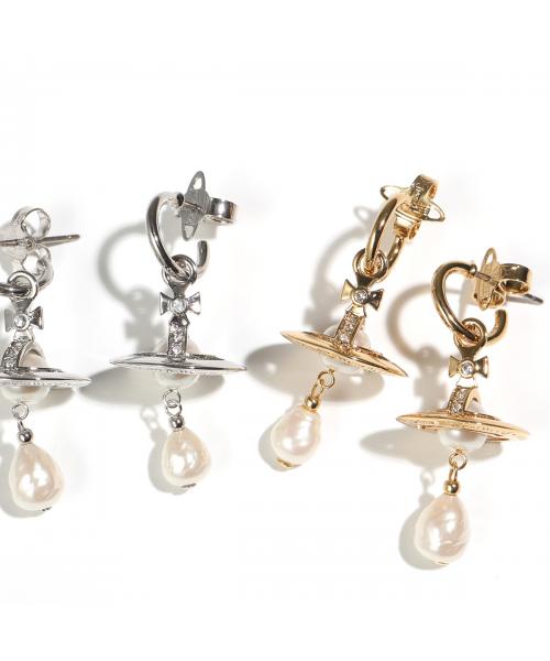 ヴィヴィアン ウエストウッド Vivienne Westwood Vivienne Westwood ピアス ALEKSA アレクサ 62030072  (02P226-PLATINUM/CREAMROSE) 02P226-PLATINUM/CREAMROSE