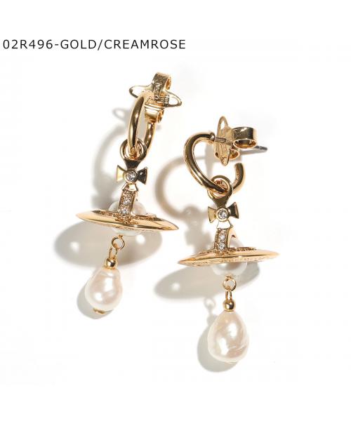 ヴィヴィアン ウエストウッド Vivienne Westwood Vivienne Westwood ピアス ALEKSA アレクサ 62030072  (02P226-PLATINUM/CREAMROSE) 02P226-PLATINUM/CREAMROSE