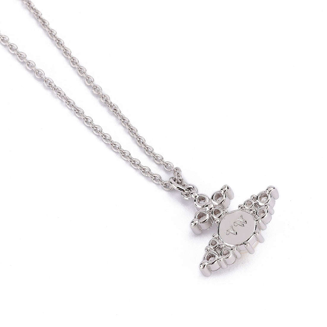 ヴィヴィアン ウエストウッド Vivienne Westwood ネックレス フェオドラ PENDANT NECKLACE 630203EP 02P373 PLATINUM/WHITE CZ/CREAMROSE (プラチナ/ホワイトキュービックジルコニア/クリームローズ) プラチナ/ホワイトキュービックジルコニア/クリームローズ