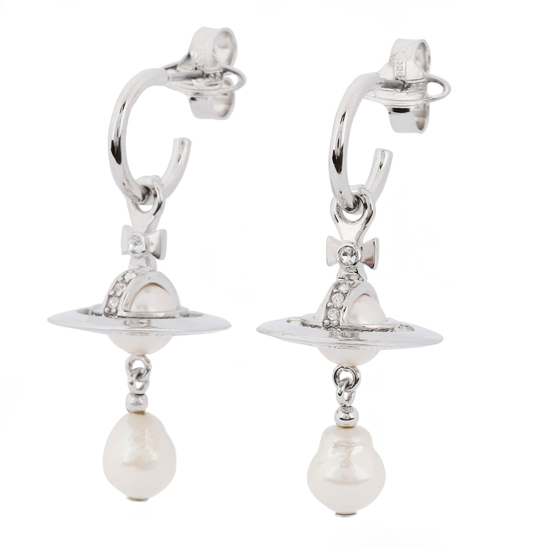 ヴィヴィアン ウエストウッド Vivienne Westwood ピアス アレクサ EARRINGS 6202016M 02P543 PLATINUM/CREAMROSE (プラチナ/クリームローズ) プラチナ/クリームローズ