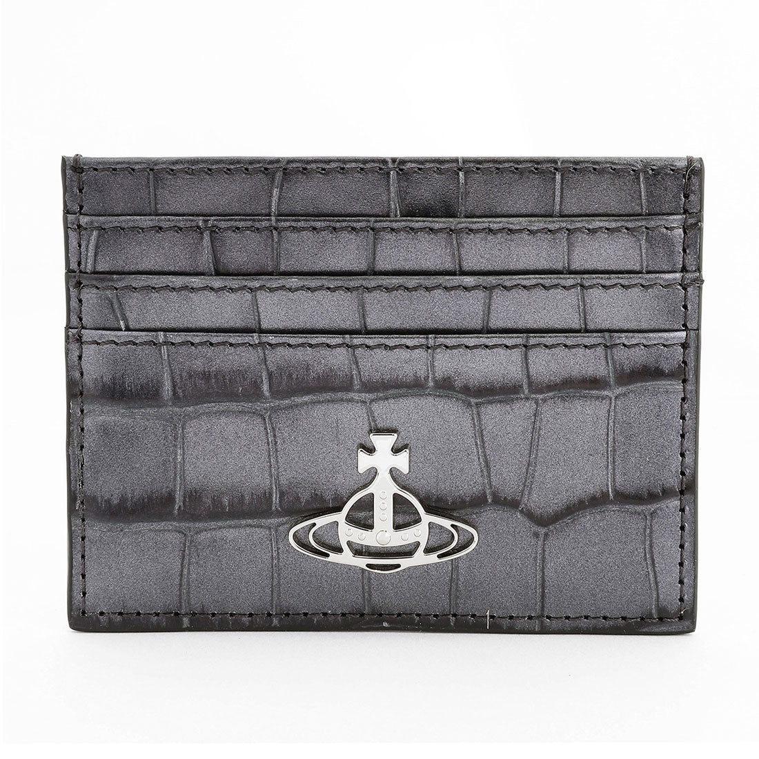 Vivian Westwood Vivienne Westwood card case embossed crocodile leather