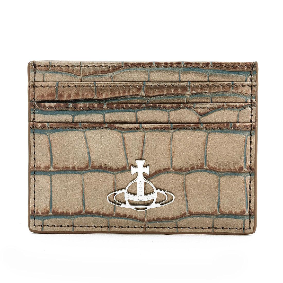 Vivian Westwood Vivienne Westwood card case embossed crocodile leather