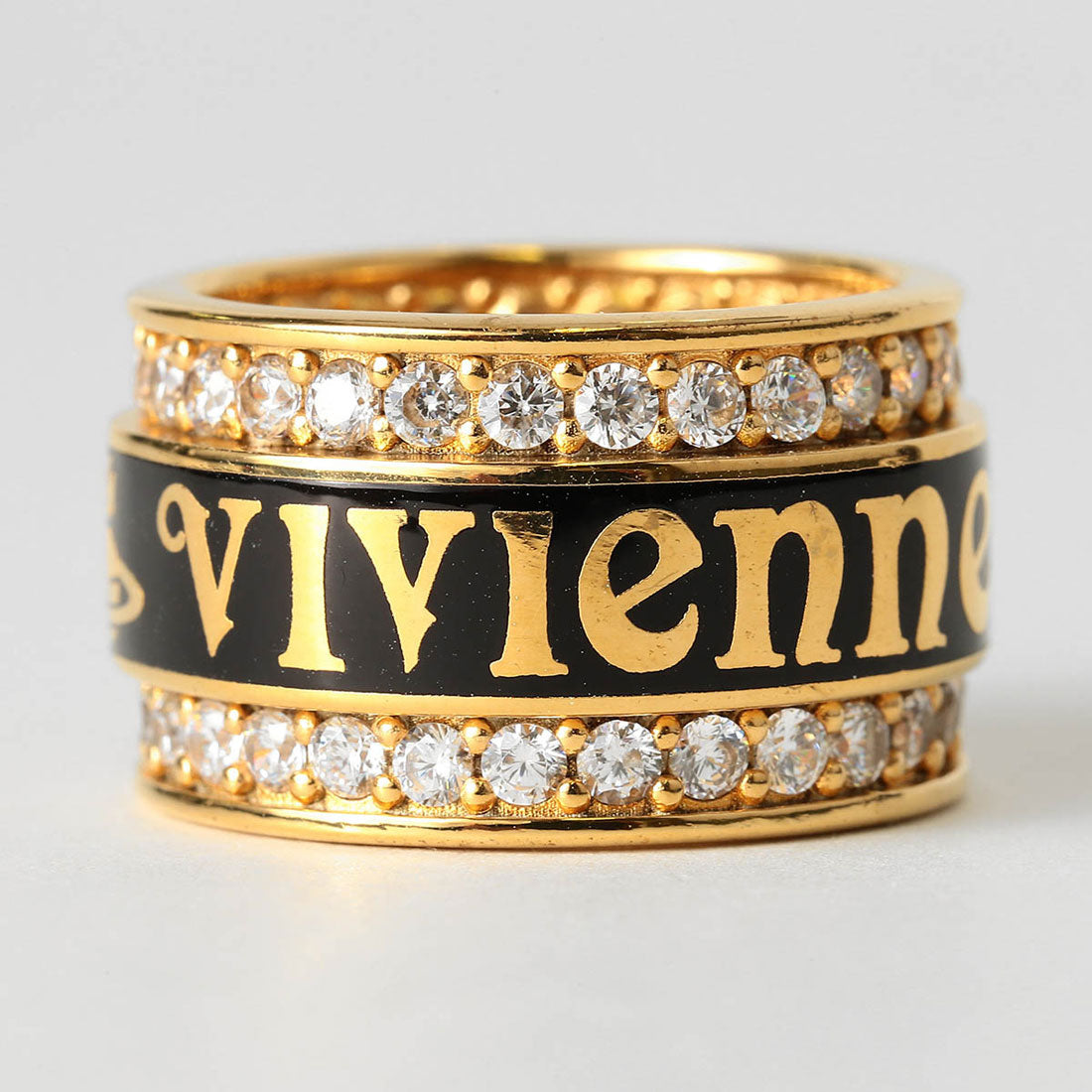 ヴィヴィアン ウエストウッド Vivienne Westwood リング JACOB RING 64040185 01R230 37384090 01R230 S (ゴールド/ブラック) ゴールド/ブラック