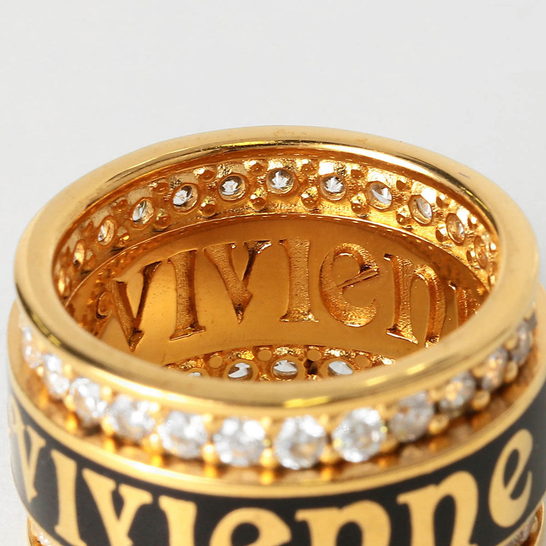 ヴィヴィアン ウエストウッド Vivienne Westwood リング JACOB RING 64040185 01R230 37384090 01R230 S (ゴールド/ブラック) ゴールド/ブラック