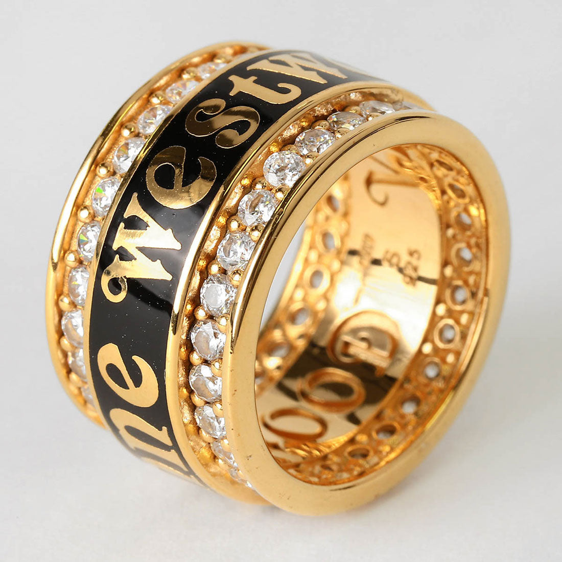 ヴィヴィアン ウエストウッド Vivienne Westwood リング JACOB RING 64040185 01R230 37384090 01R230 S (ゴールド/ブラック) ゴールド/ブラック