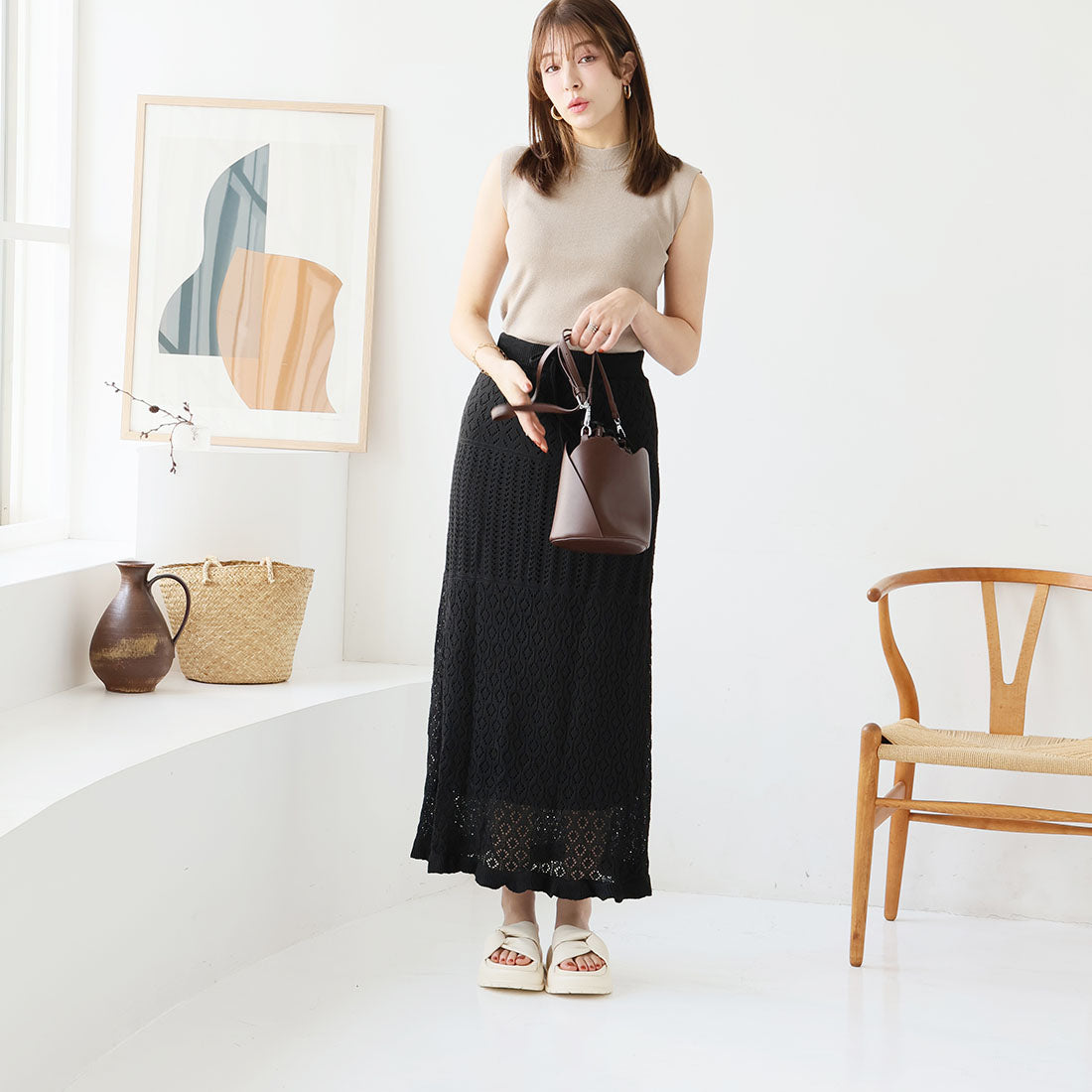 ヴィヴィアン VIVIAN 厚底サイドクロスデザインサンダル