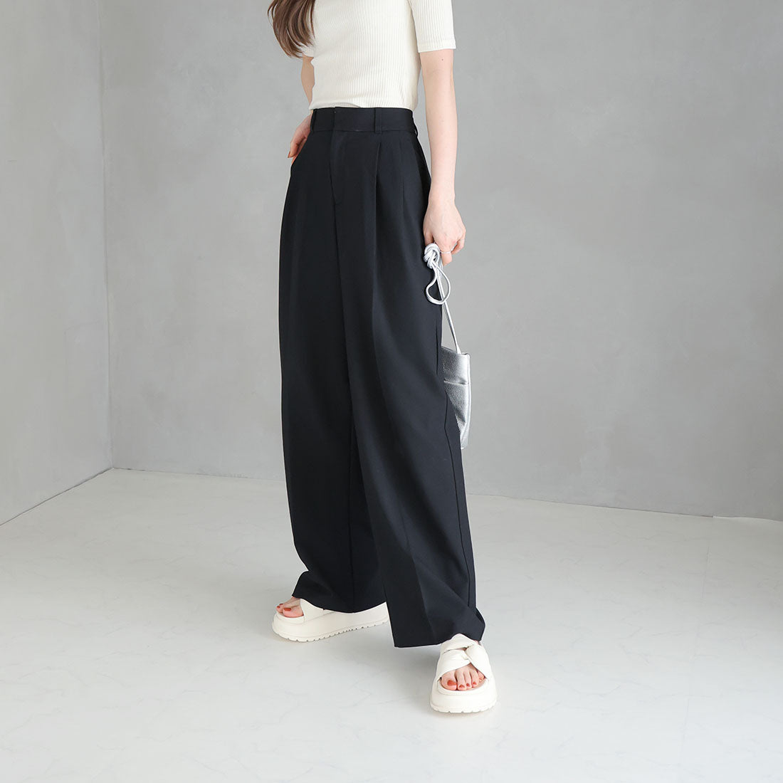 ヴィヴィアン VIVIAN 厚底サイドクロスデザインサンダル