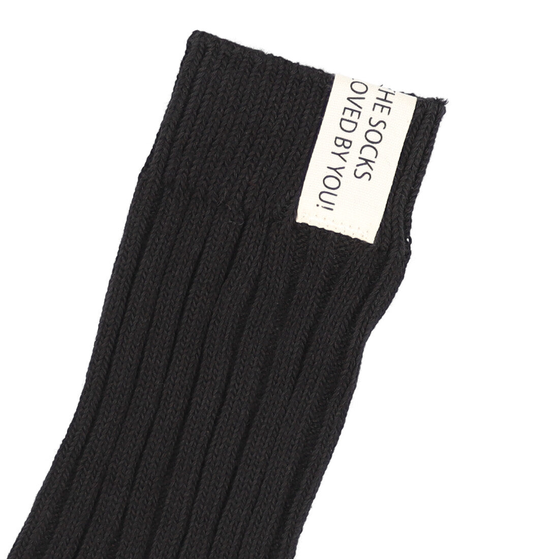 ヴィヴィアン VIVIAN バックタグリブソックス (ブラック) ブラック