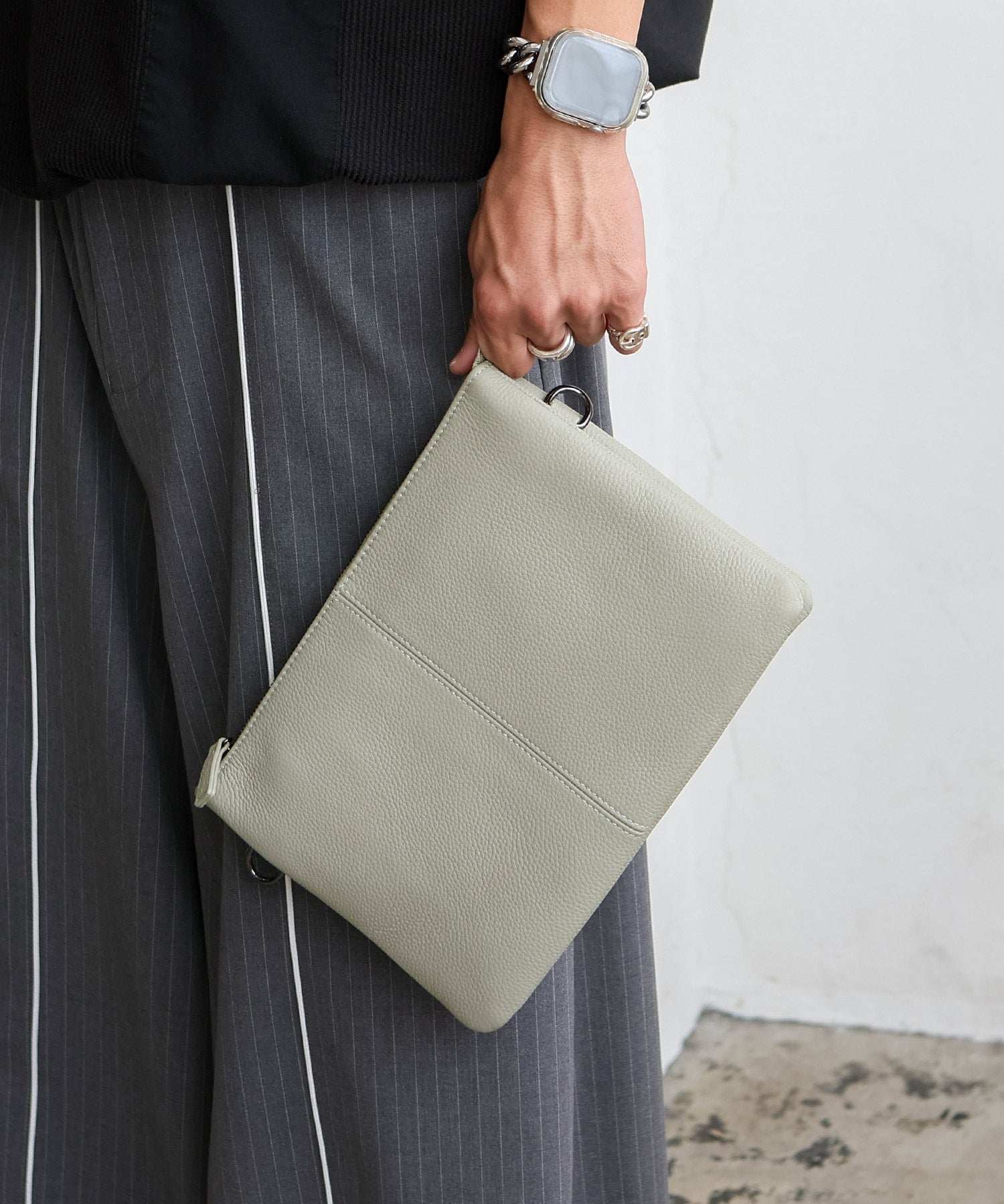 ヴィータフェリーチェ VitaFelice 本革2wayショルダーバッグ (LGRAY) LGRAY