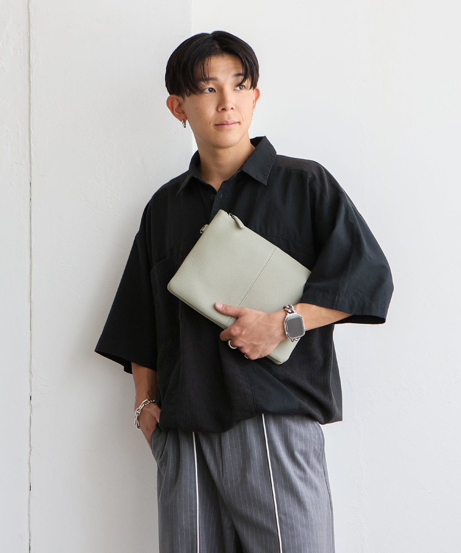 ヴィータフェリーチェ VitaFelice 本革2wayショルダーバッグ (LGRAY) LGRAY