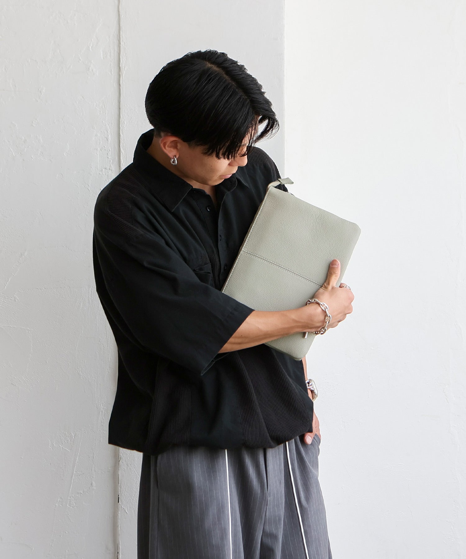 ヴィータフェリーチェ VitaFelice 本革2wayショルダーバッグ (LGRAY) LGRAY