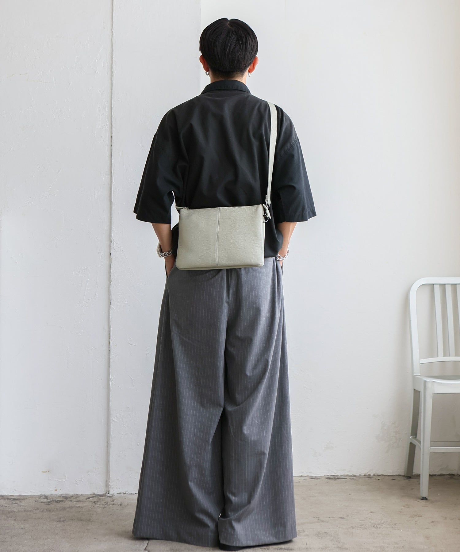 ヴィータフェリーチェ VitaFelice 本革2wayショルダーバッグ (LGRAY) LGRAY