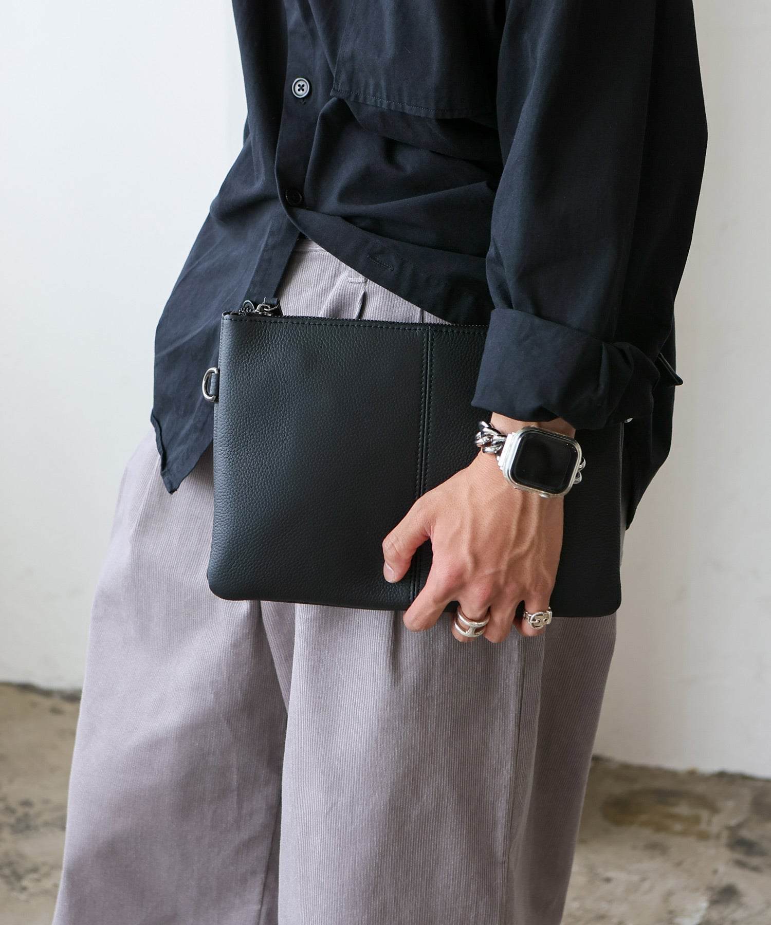 ヴィータフェリーチェ VitaFelice 本革2wayショルダーバッグ (LGRAY) LGRAY