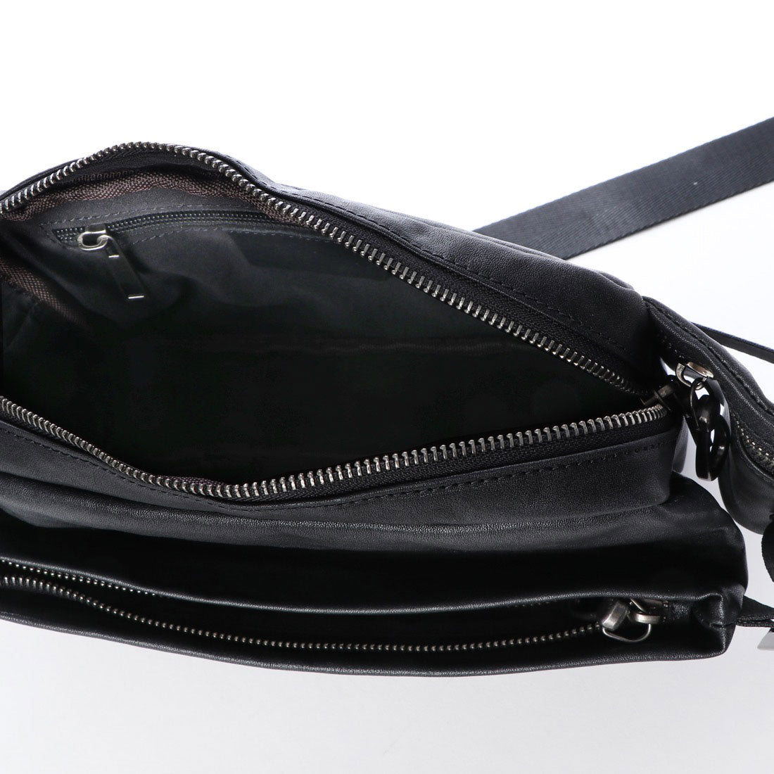 ヴィータフェリーチェ VitaFelice ボディバッグ 本革 メンズ イタリアンレザー ウエストポーチ メンズ 本革 ユニセックス ショルダーバッグ (BLACK) BK