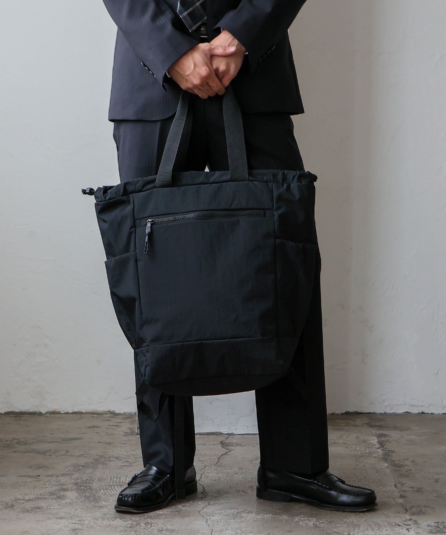 ヴィータフェリーチェ VitaFelice ポリエステル2wayバッグ (BLACK) BLACK