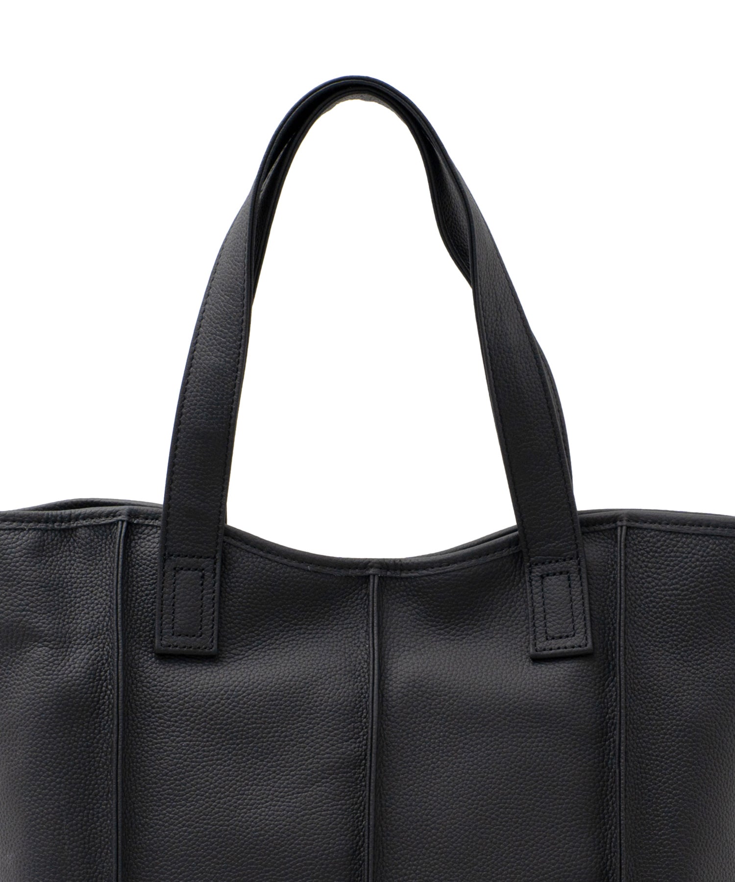 ヴィータフェリーチェ VitaFelice 【本革/カウレザー】シンプルファスナートートバッグ (ブラック) ブラック