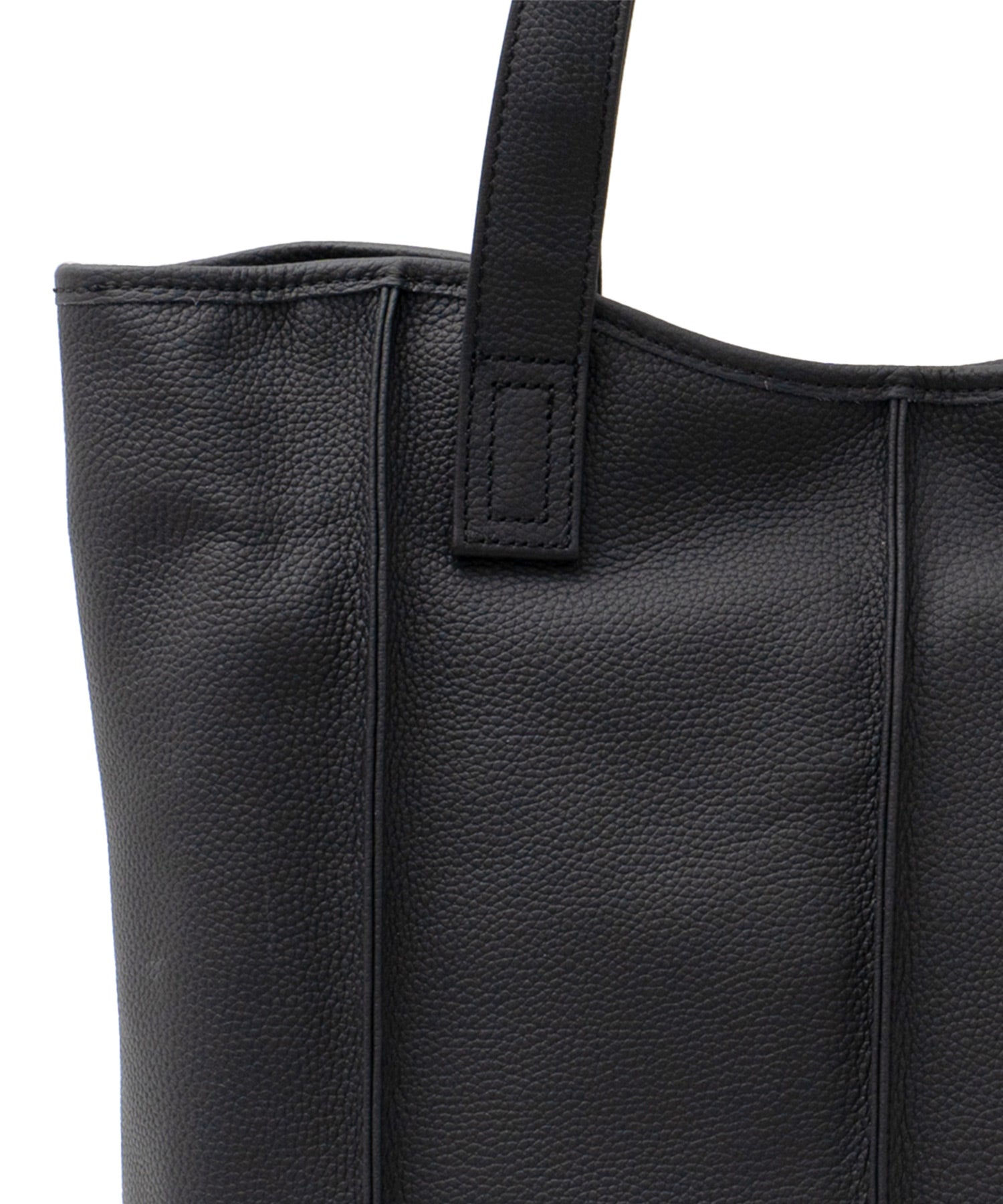 ヴィータフェリーチェ VitaFelice 【本革/カウレザー】シンプルファスナートートバッグ (ブラック) ブラック