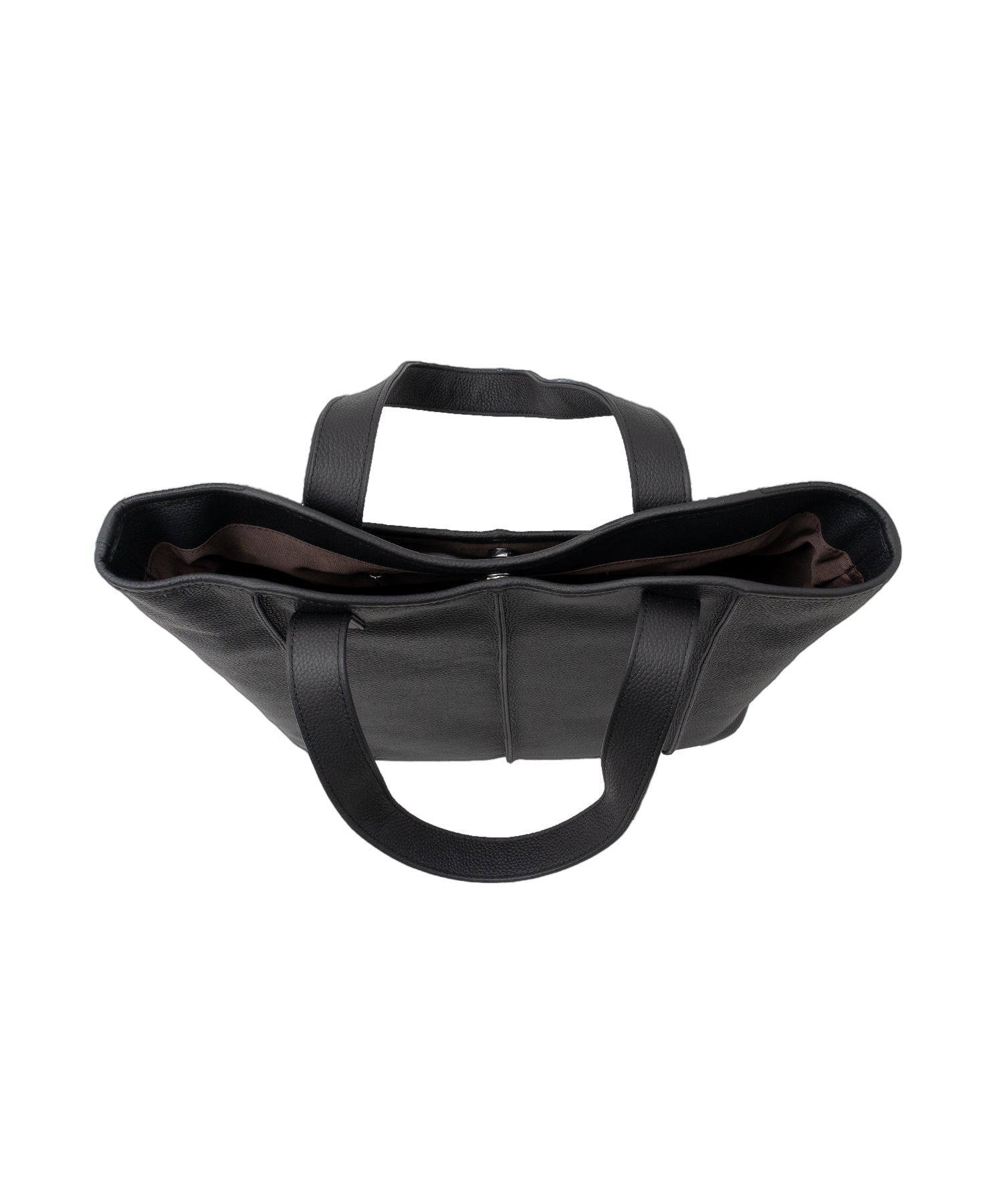 ヴィータフェリーチェ VitaFelice 【本革/カウレザー】シンプルファスナートートバッグ (ブラック) ブラック