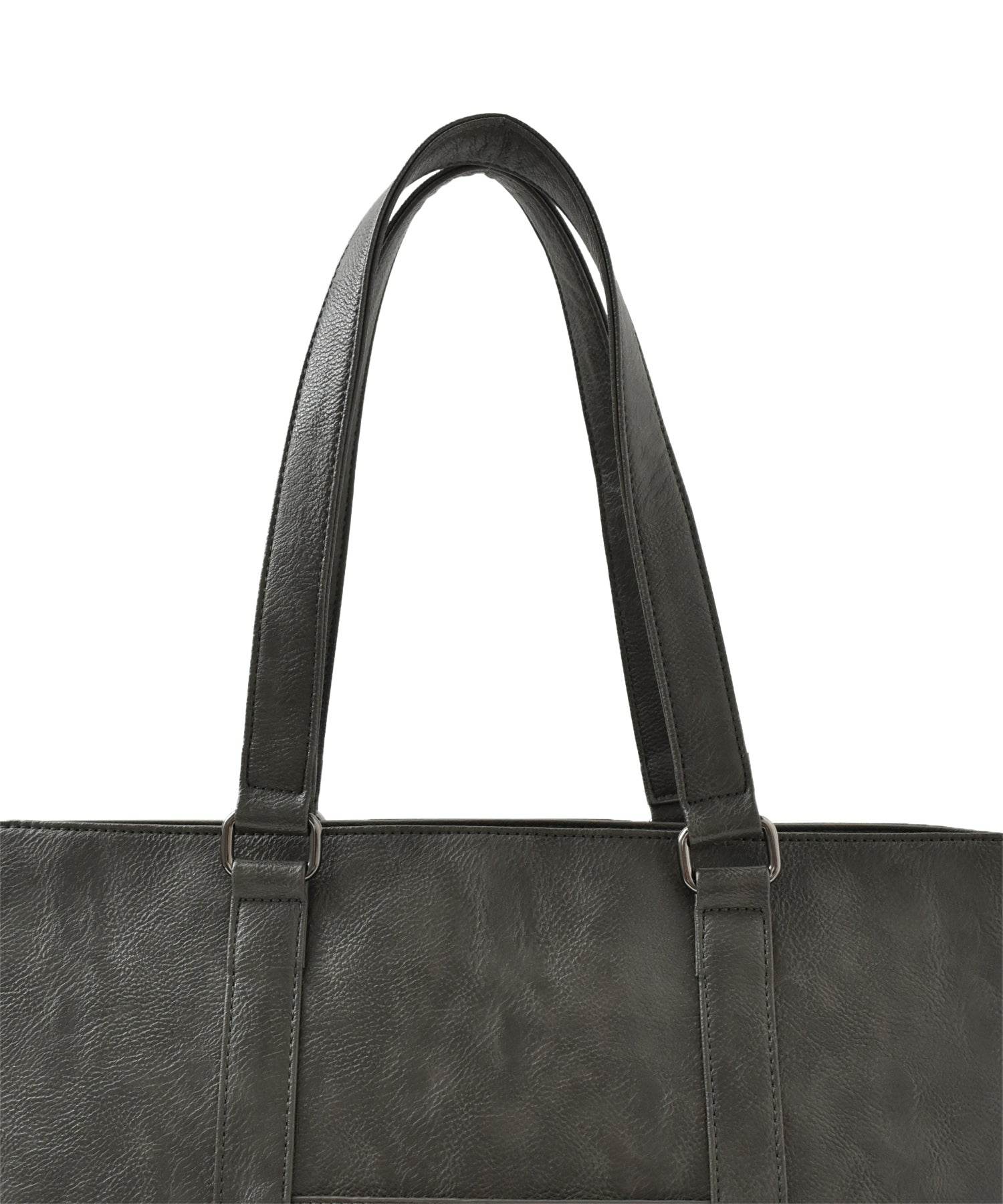 ヴィータフェリーチェ VitaFelice トートバッグ メンズ A4 ノートPC収納 自立 肩掛け 通勤通学 ビジネスバッグ カッチリ フェイクレザーバッグ 秋冬