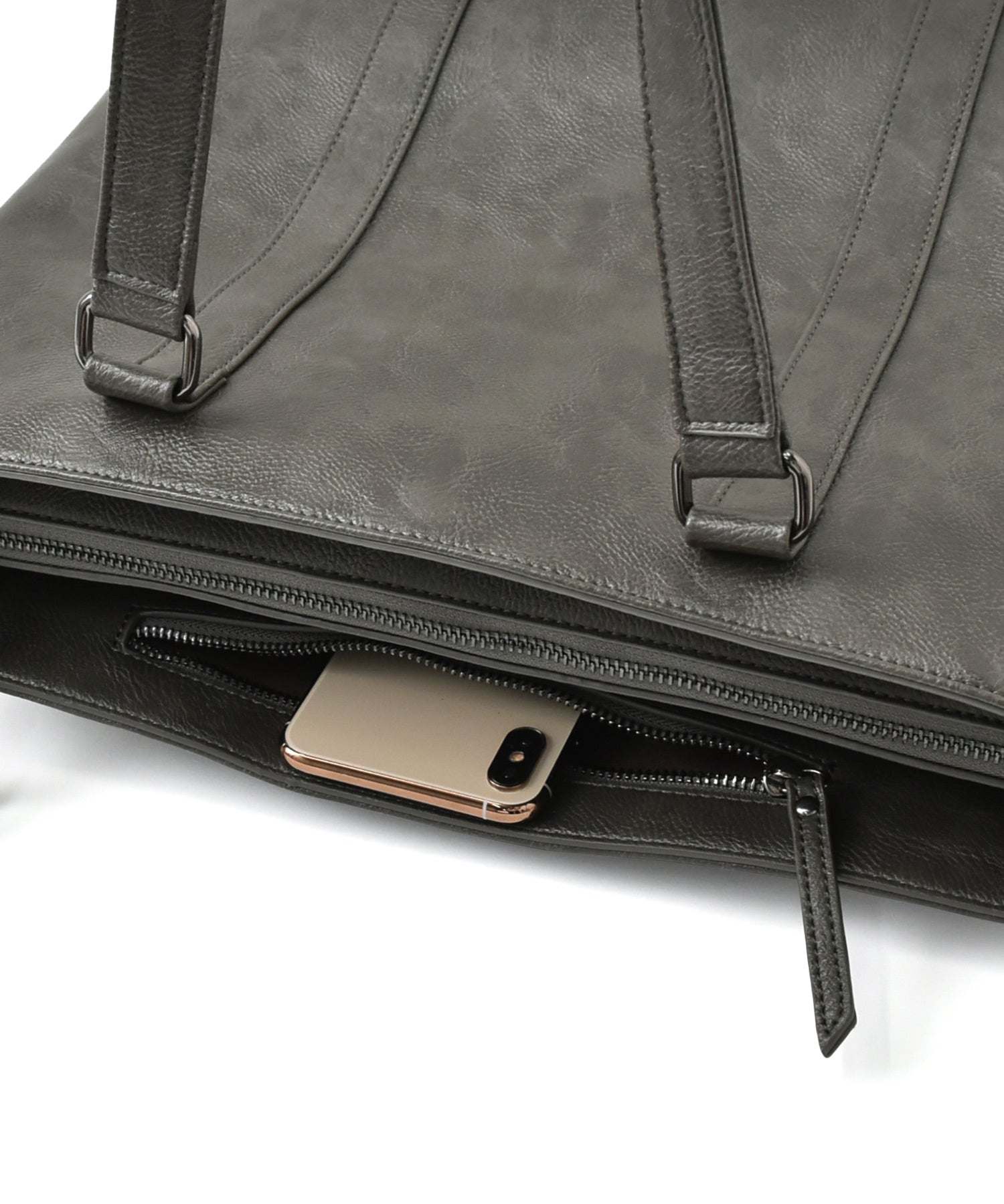 ヴィータフェリーチェ VitaFelice トートバッグ メンズ A4 ノートPC収納 自立 肩掛け 通勤通学 ビジネスバッグ カッチリ フェイクレザーバッグ 秋冬