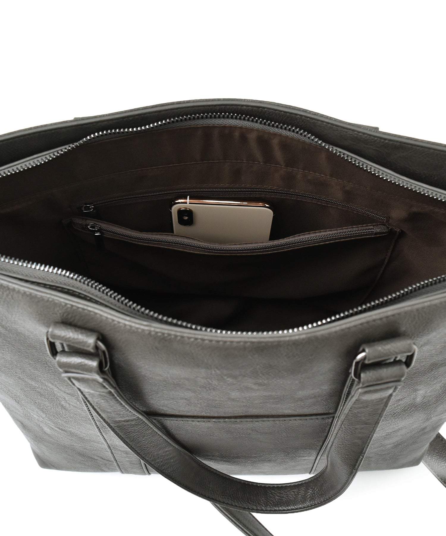 ヴィータフェリーチェ VitaFelice トートバッグ メンズ A4 ノートPC収納 自立 肩掛け 通勤通学 ビジネスバッグ カッチリ フェイクレザーバッグ 秋冬