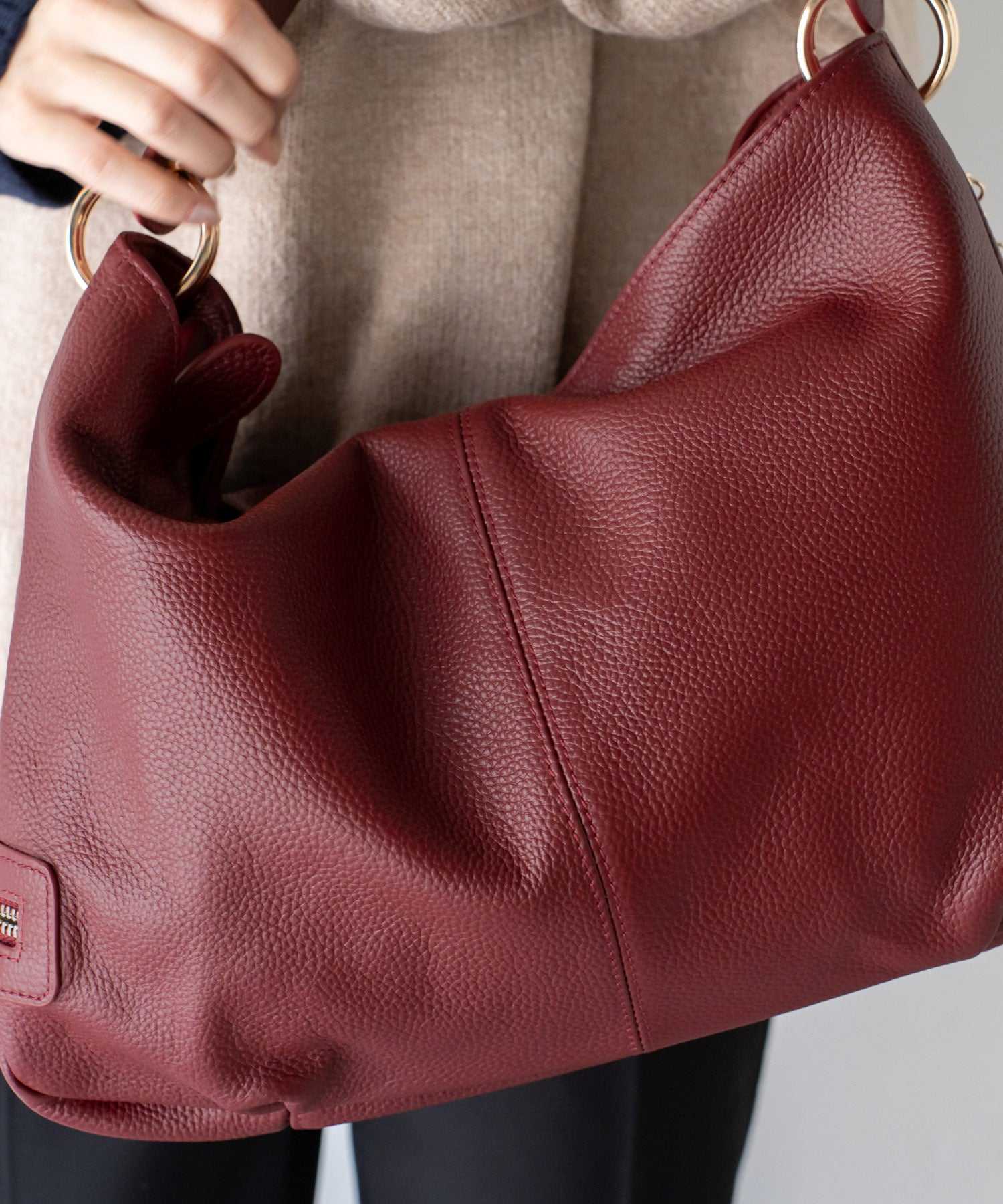 ヴィータフェリーチェ VitaFelice 【本革/カウレザー】2wayワンショルダーバッグ (グレーベージュ) GBE