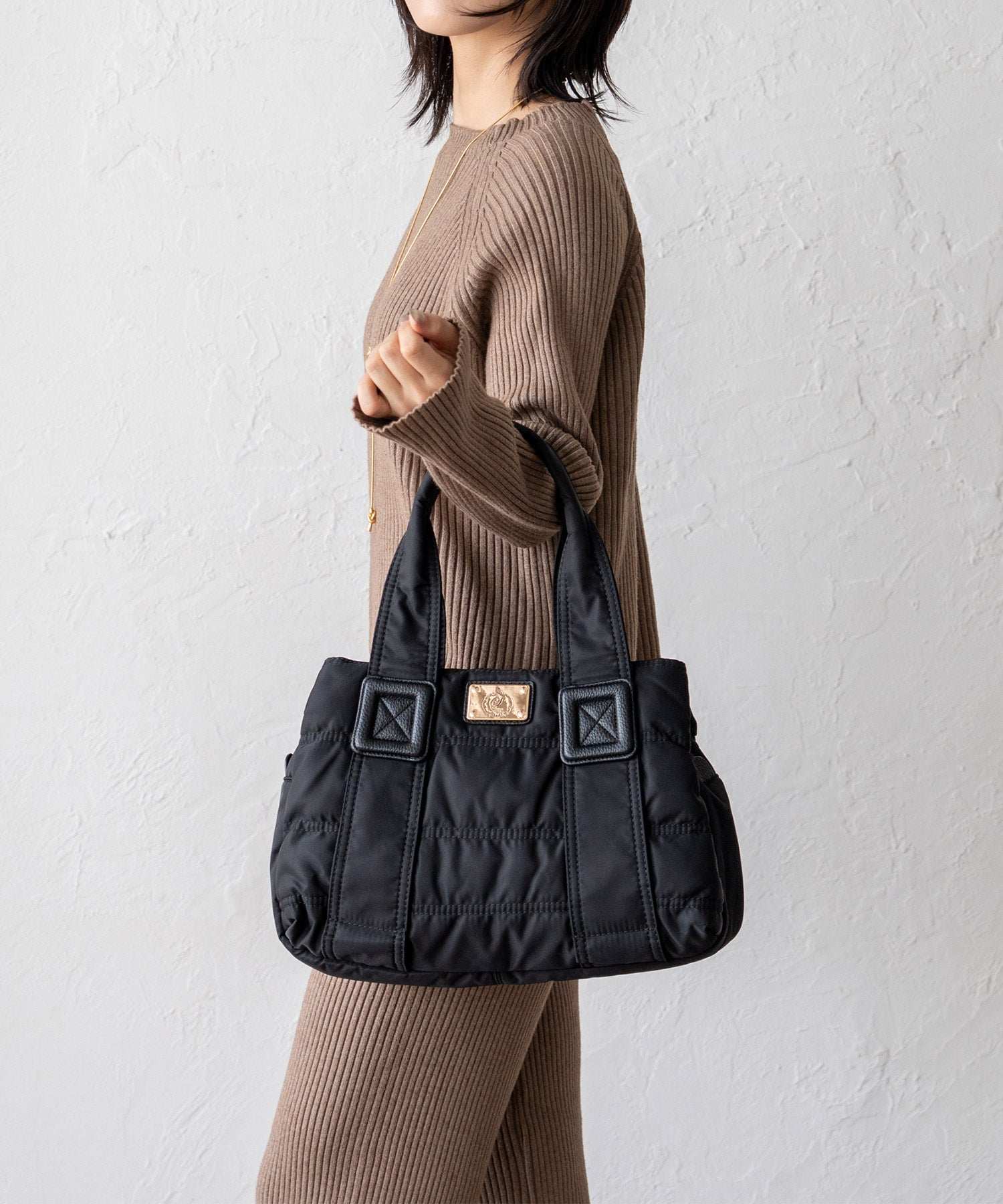 ヴィータフェリーチェ VitaFelice キルティングマザーズバッグ ダウントートバッグ ナイロン/キャンバス