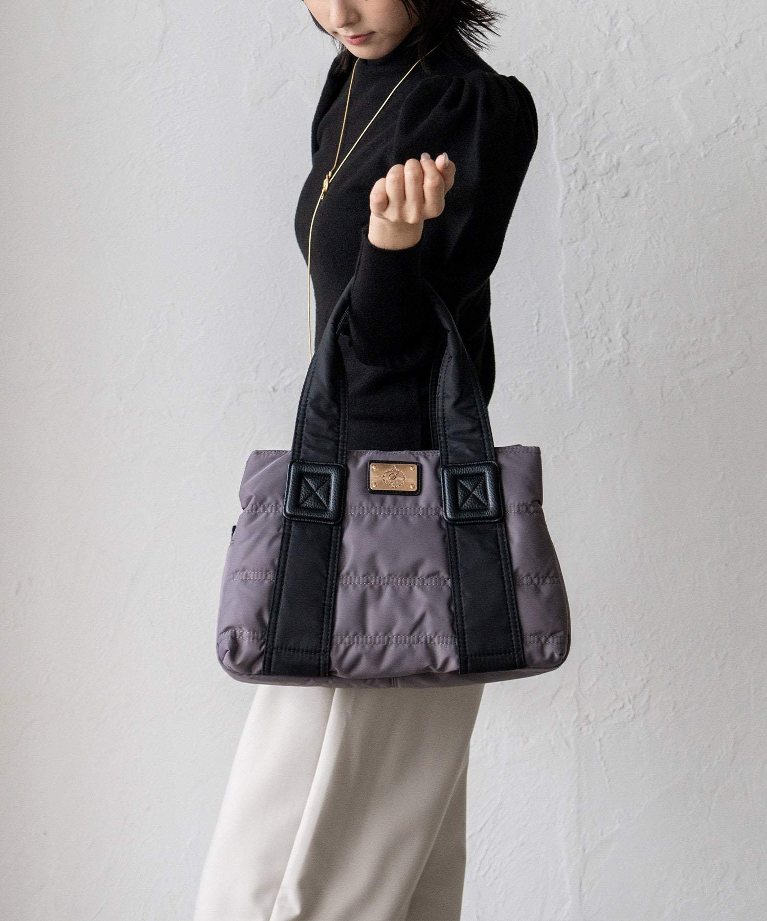 ヴィータフェリーチェ VitaFelice キルティングマザーズバッグ ダウントートバッグ ナイロン/キャンバス