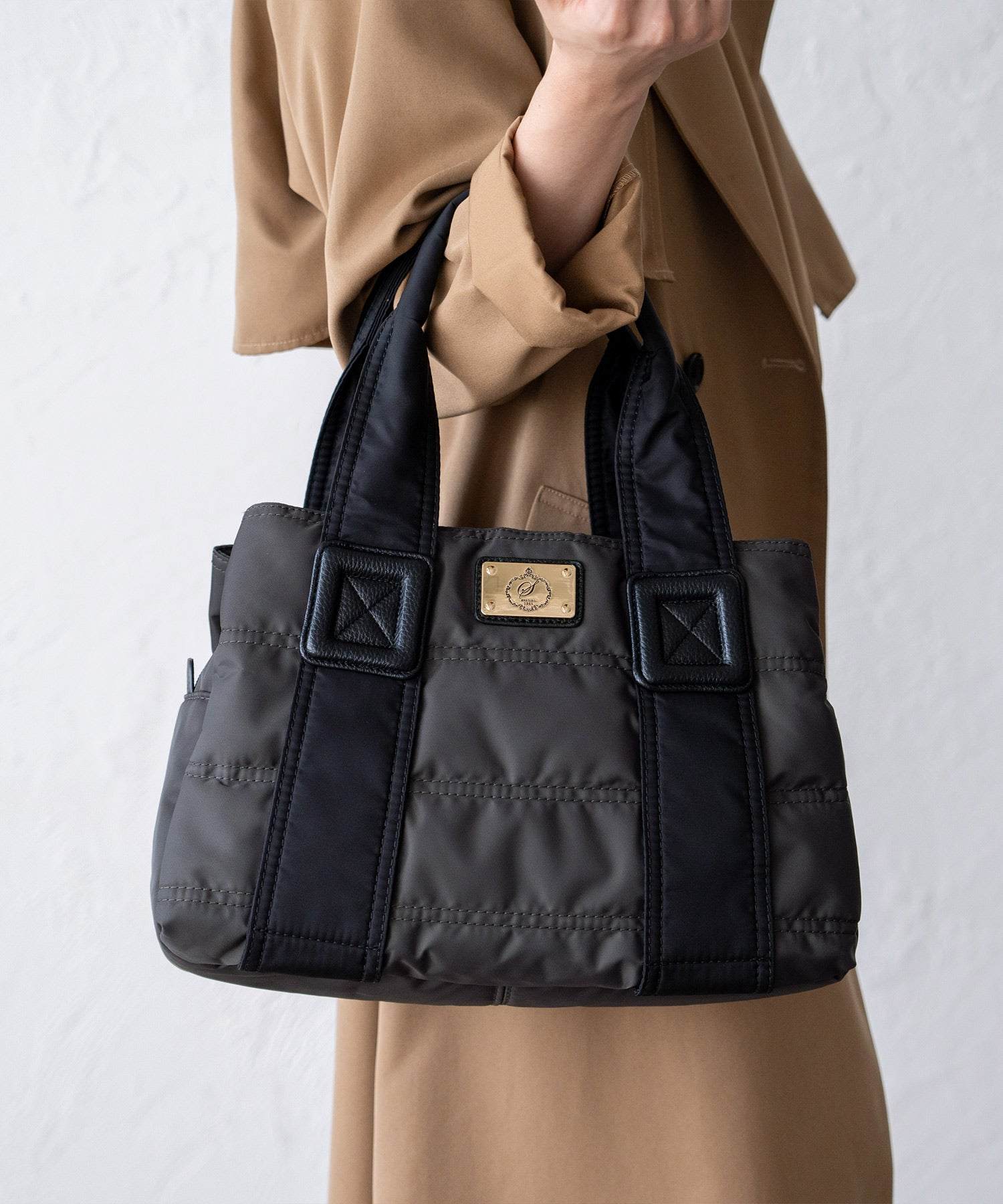 ヴィータフェリーチェ VitaFelice キルティングマザーズバッグ ダウントートバッグ ナイロン/キャンバス