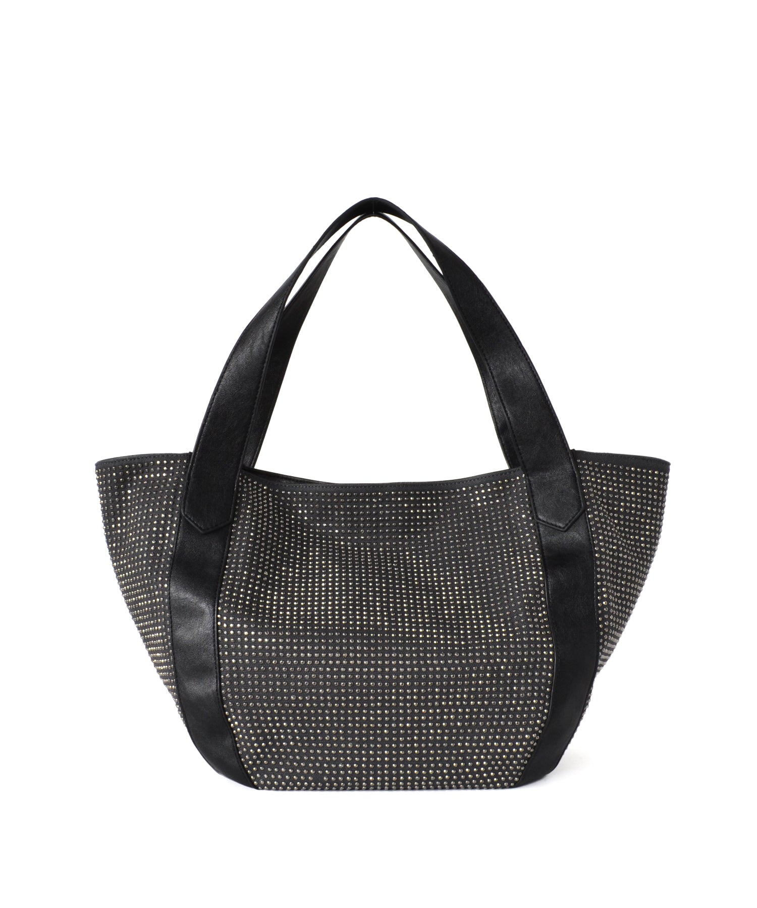 ヴィータフェリーチェ VitaFelice ラインストーンラウンドトートバッグ【aroco/アロコ】 a4 レディース バルーントートバッグ 通勤バッグ バルーンバッグ キラキラ マザーズバック (デニム) デニム